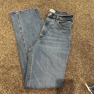 Abercrombie and Fitch 90s straight ultra high-rise